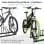 Homcom Aparcamiento Para 3 Bicicletas Soporte De Acero 76x33x27 Cm Negro