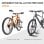 Homcom Aparcamiento Para 3 Bicicletas Soporte De Acero 76x33x27 Cm Negro