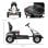 Homcom Go Kart A Pedales Para Niños De 5-12 Años 121x58x61 Cm Blanco