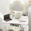 Zonekiz Toucador de Brincar com Espelho e Banco 55x34x87,5cm Branco/Verde