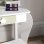 Zonekiz Toucador de Brincar com Espelho e Banco 55x34x87,5cm Branco/Verde