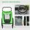 Pawhut Remolque De Bicicleta Perros Con Puertas Bandera Y 6 Reflectores Verde