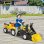 Homcom Tractor A Pedales Para Niños De 3 Años Con Remolque 167x41x52 Cm Amarillo