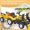 Homcom Tractor A Pedales Para Niños De 3 Años Con Remolque 167x41x52 Cm Amarillo