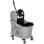 Homcom Cubo De Fregona Con Ruedas Capacidad De 36l 54x41x91,5 Cm Gris