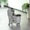 Homcom Cubo De Fregona Con Ruedas Capacidad De 36l 54x41x91,5 Cm Gris