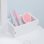 Zonekiz Tocador Para Niñas De 3-6 Años Con Taburete Y Espejo 60x40x95 Cm Blanco