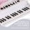 Aiyaplay Piano Electrónico Infantil Con Taburete 37x30,5x60,4 Cm Blanco