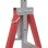 Homcom 2 Caballetes Telescópicos Plegables Con Altura Ajustable 80-130 Cm Rojo
