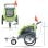 Homcom Remolque Bicicleta Perros Carro Cochecito Para Transporte Mascota