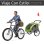 Homcom Remolque Bicicleta Perros Carro Cochecito Para Transporte Mascota
