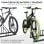 Homcom Aparcamiento Para 4 Bicicletas Soporte De Acero 110x33x27 Cm Negro