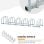 Homcom Aparcamiento Para 6 Bicicletas Soporte De Acero 179x33x27 Cm Plata