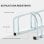 Homcom Aparcamiento Para 6 Bicicletas Soporte De Acero 179x33x27 Cm Plata
