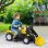 Homcom Trator a Pedais com Pá Frontal 114x41x52cm Amarelo +3 Anos