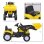 Homcom Trator a Pedais com Pá Frontal 114x41x52cm Amarelo +3 Anos