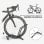 Sportnow Aparcamiento Para Bicicletas De Acero 59x41x38 Cm Negro