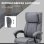 Vinsetto Silla De Oficina Con 6 Puntos De Masaje Vibratorio 65x61x105-113cm Gris