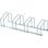 Homcom Aparcamiento Para 4 Bicicletas Soporte De Acero 110x33x27 Cm Plata