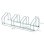 Homcom Aparcamiento Para 4 Bicicletas Soporte De Acero 110x33x27 Cm Plata