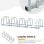 Homcom Aparcamiento Para 4 Bicicletas Soporte De Acero 110x33x27 Cm Plata