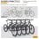 Homcom Aparcamiento Para 4 Bicicletas Soporte De Acero 110x33x27 Cm Plata