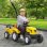 Homcom Tractor A Pedales Para Niños De 3 Años Con Remolque 133x42x51 Cm Amarillo