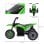 Homcom Moto Eléctrica Infantil Con Licencia Honda Crf450rl 71x40,5x43,5cm Verde