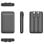 Cool Bateria Externa Power Bank 5000mAh com Cabos USB-C / Lightning Preta