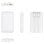 Cool Bateria Externa Power Bank 5000mAh com Cabos USB-C / Lightning Branca