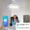 Yoevu Eos Plus Ventilador de Techo con Luz LED 7200lm y Aspas Retráctiles 180cm 72W Blanco