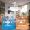 Yoevu Eos Plus Ventilador de Techo con Luz LED 7200lm y Aspas Retráctiles 180cm 72W Blanco