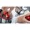 Bosch bcs711pet elektrischer Besenstaubsauger, trocken, beutellos, Akku, 0,3 l, schwarz, rot, 3 Ah