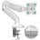 Onkron Soporte Monitor Escritorio Pantalla de 13/32" Hasta 8 Kg Vesa 75x75/100x100 Blanco