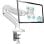 Onkron Soporte Monitor Escritorio Pantalla de 13/32" Hasta 8 Kg Vesa 75x75/100x100 Blanco