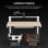 Bureau de jeu Corsair Platform:4 Elevate réglable en hauteur avec bras d'écran modulaire, blanc