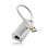 NGS Hacker 3.0 Conversor Adaptador de USB 3.0 a LAN RJ-45 1Gbps 15cm Gris