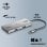 NGS WONDERDUO-C Adaptador Multipuerto USB-C 3.0 a 2x USB-C + 2x USB-A 5Gbps Aluminio