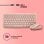 NGS Fantasy Kit Teclado + Ratón Multifunción Recargables y Silenciosos 12 Teclas Multimedia Rosa