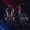Homcom Silla Gaming Con Orejas Altura Ajustable Reposapiés Retráctil Negro