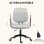 Homcom Silla De Oficina Con Reposabrazos De Madera Y Altura Ajustable Gris