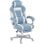 Homcom Silla Gaming Reclinable Con Reposapiés Retráctil Soporte Lumbar Azul