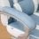 Homcom Silla Gaming Reclinable Con Reposapiés Retráctil Soporte Lumbar Azul
