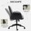 Homcom Silla De Oficina Giratoria Con Altura Ajustable Carga 120 Kg Gris Negro