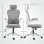 Homcom Silla De Oficina De Malla Con Reposacabezas Y Soporte Lumbar Ajustables