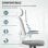 Homcom Silla De Oficina De Malla Con Reposacabezas Y Soporte Lumbar Ajustables