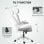 Homcom Silla De Oficina De Malla Con Reposacabezas Y Soporte Lumbar Ajustables