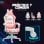 Homcom Silla Gaming Con Orejas Altura Ajustable Reposapiés Retráctil Rosa