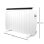 Yoevu Radiador Eléctrico Bajo Consumo 12 Elementos 2000W de Pared o Pie