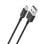 Caricabatterie universale USB 2.4A nero + cavo USB a Micro-USB